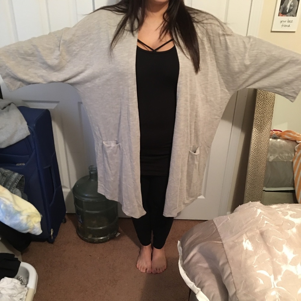 Ribbed sweater coat